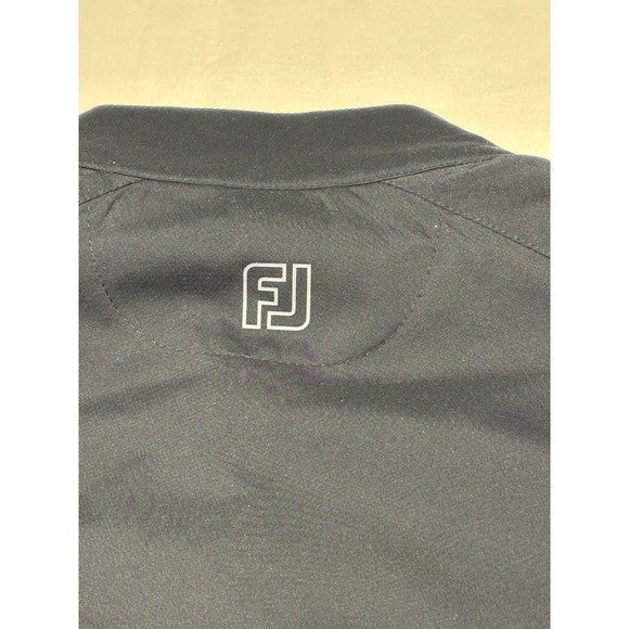 FootJoy x AHA Mens Large Black Quarter Zip Golf Pullover Windbreaker Jacket - Picture 6 of 9